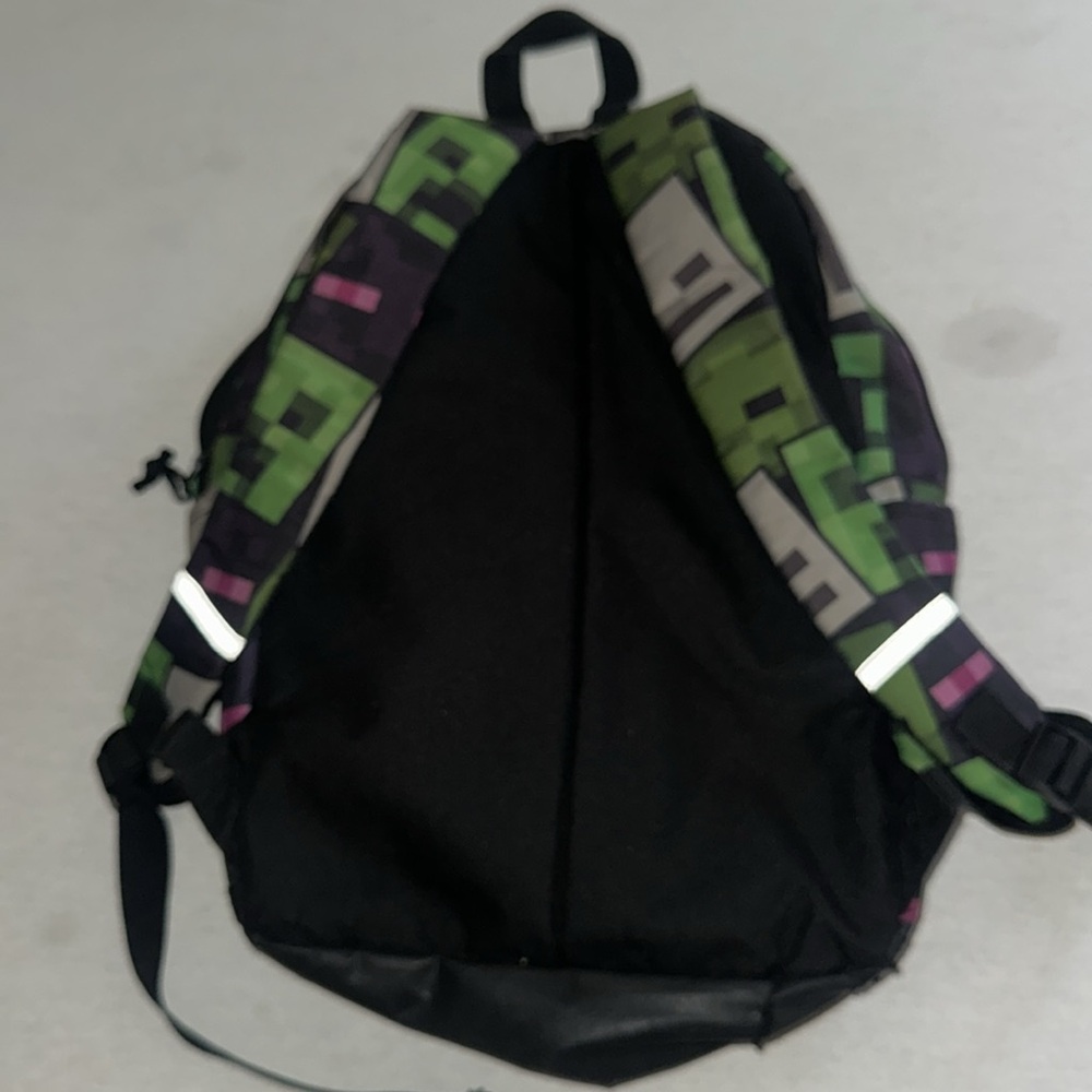 Minecraft Green And Black Backpack. - image 3